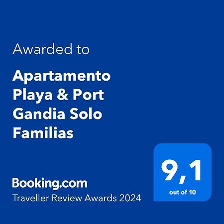 Apartamento Playa & Port Gandia Solo Familias Zewnętrze zdjęcie